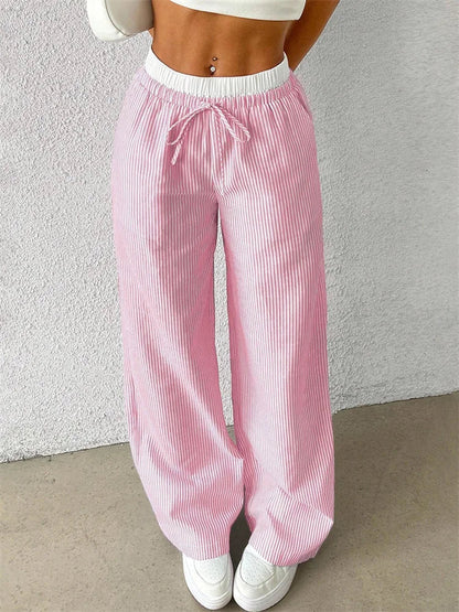 Norvielle Damenweite Gestreifte Hose