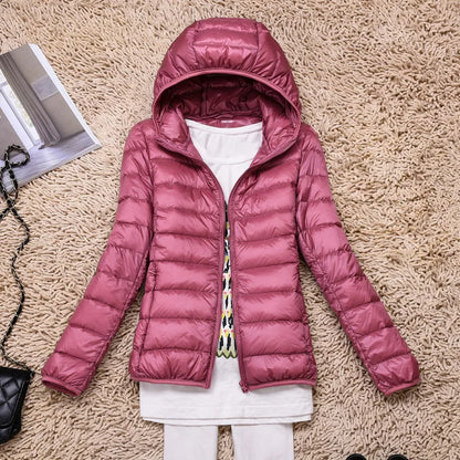 Norvielle Damen Daunenjacke Ultraleicht Mit Kapuze