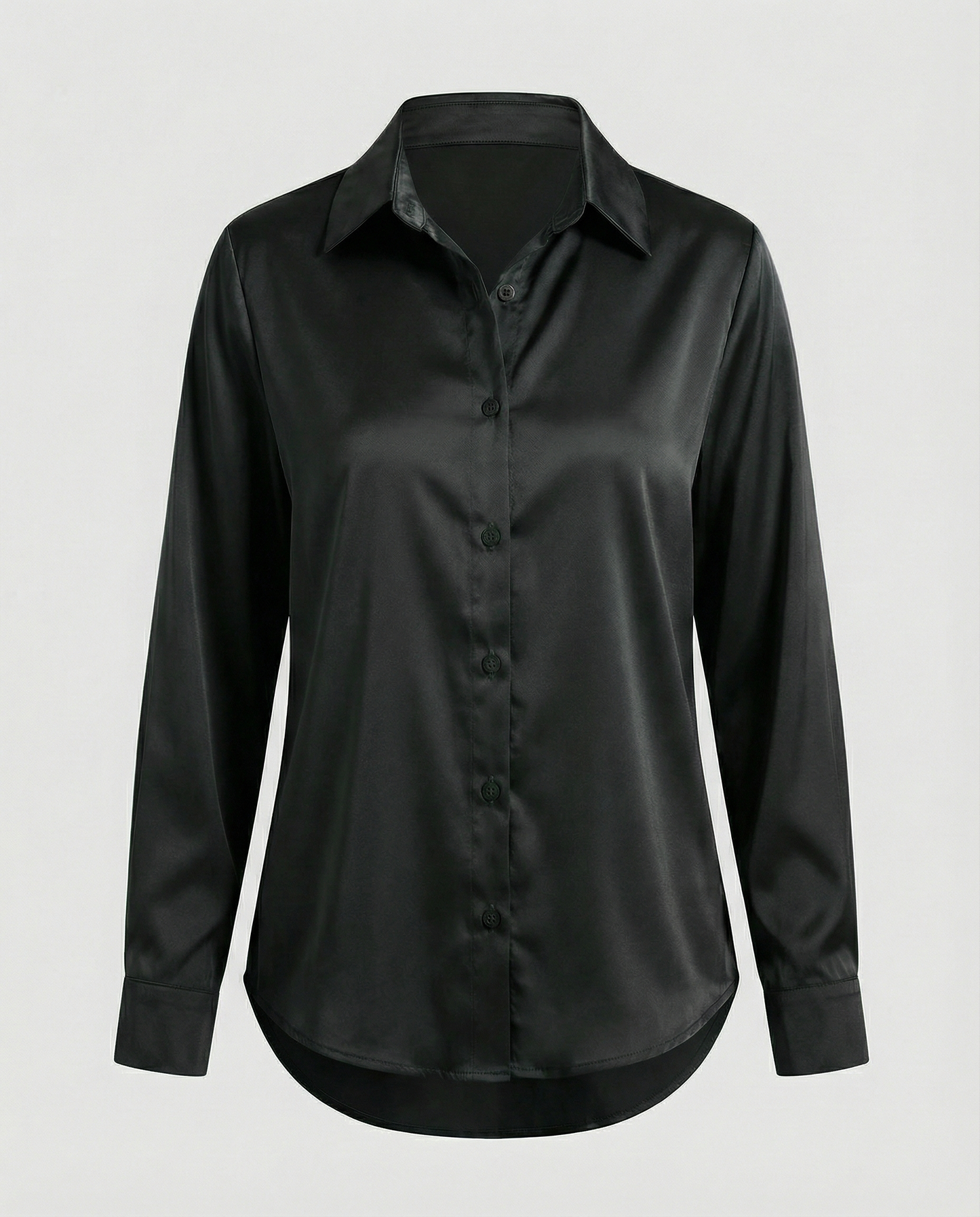 Damen Satinbluse Lockere Bluse