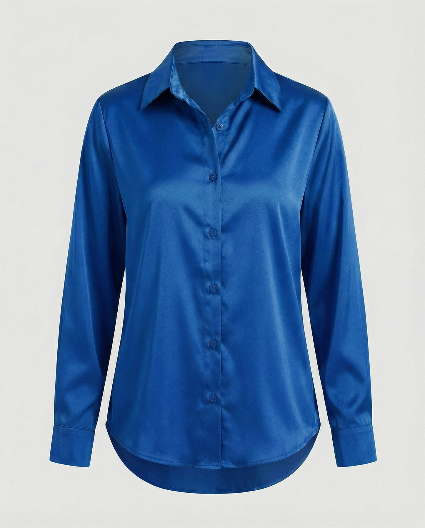 Damen Satinbluse Lockere Bluse