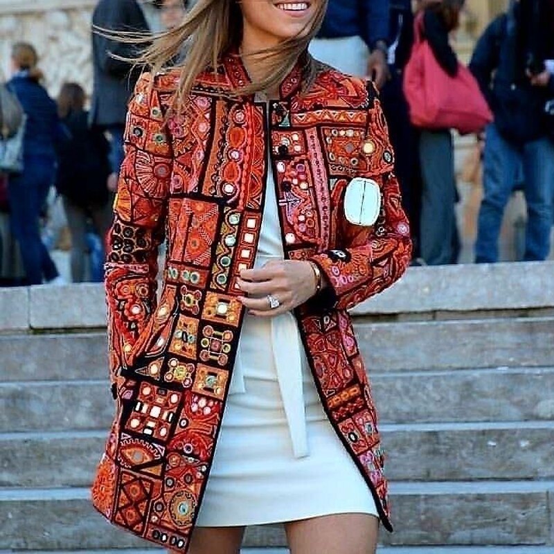 Norvielle Damen Lederjacke Modisch