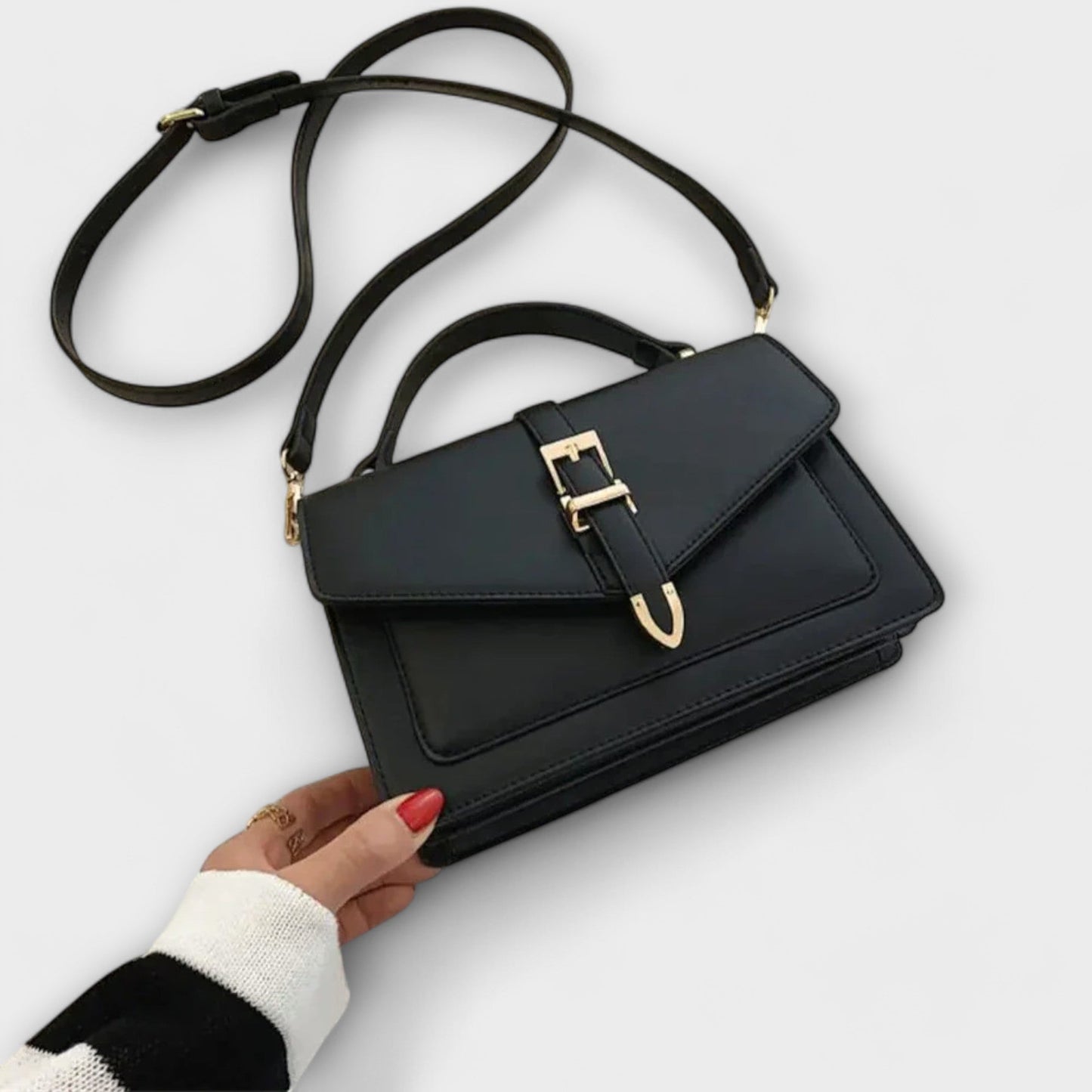 Damen Schultertasche Klassisch Elegantes Leder
