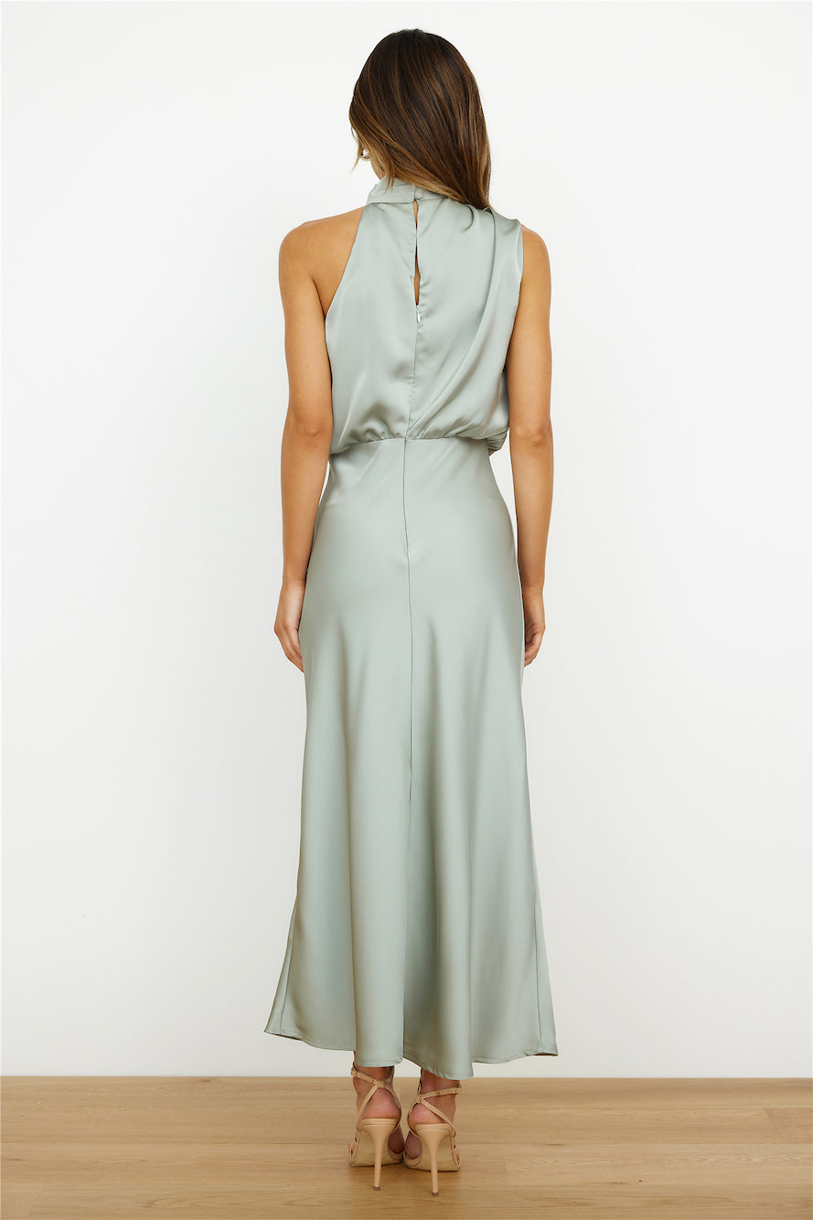 Elianna Damen Midikleid Asymmetrischer Ausschnitt Elegantes Design