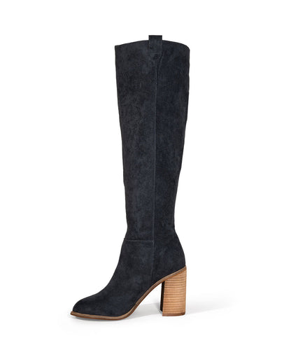 Norvielle Damen Slouch Stiefel mit Heiligenschein