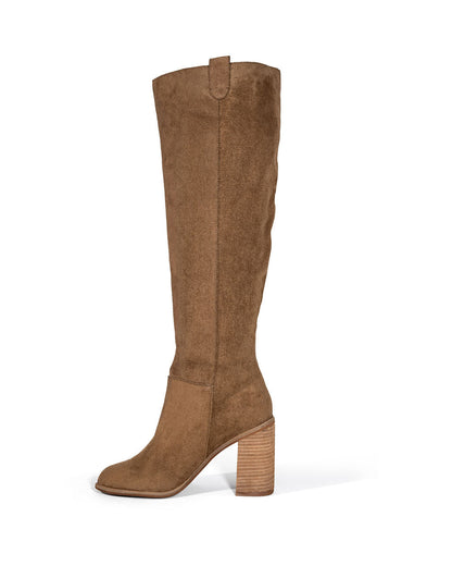 Norvielle Damen Slouch Stiefel mit Heiligenschein