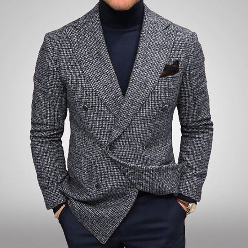 Herren Zweireiher Sakko Maßgeschneidert Blazer - Norvielle