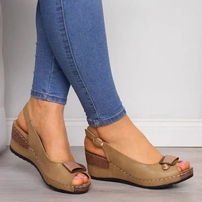 Norvielle Damen Orthopädische Absatzsandalen - Norvielle