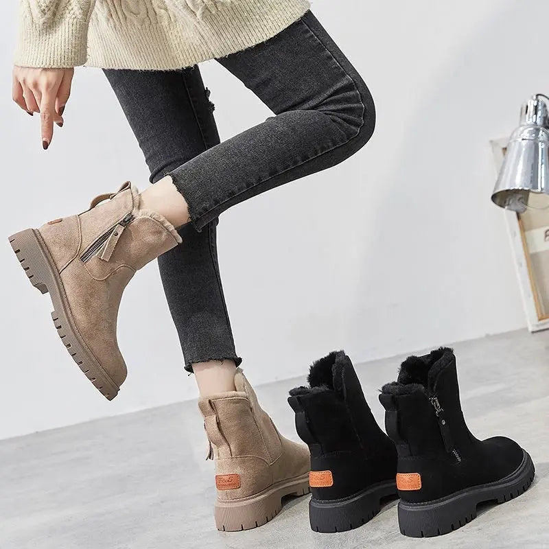 Damen Plüschlaarzen Velvet Weich