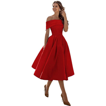 Satin-Partykleid von Elarova: modisch, lässig, trägerlos