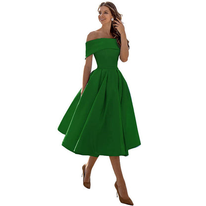 Satin-Partykleid von Elarova: modisch, lässig, trägerlos