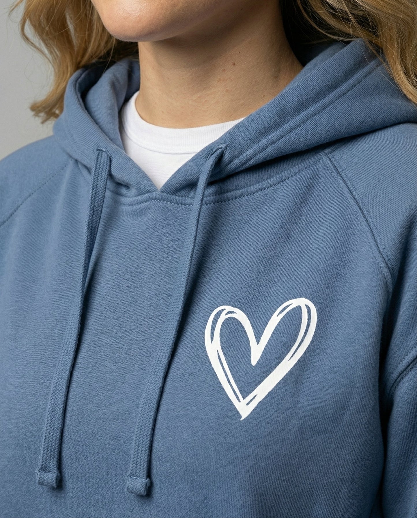 Damen Kapuzenpullover Herzdruck Norvielle