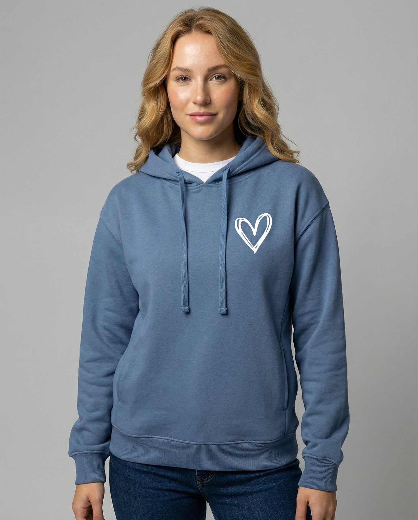 Damen Kapuzenpullover Herzdruck Norvielle - Norvielle