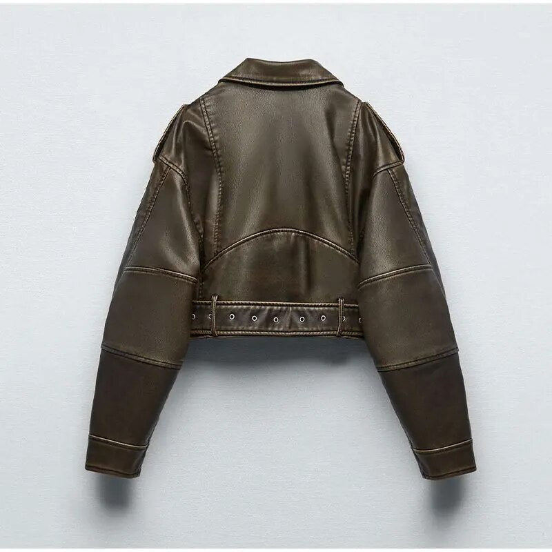 Norvielle Damen Jacke Gürtel
