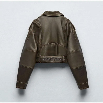 Norvielle Damen Jacke Gürtel