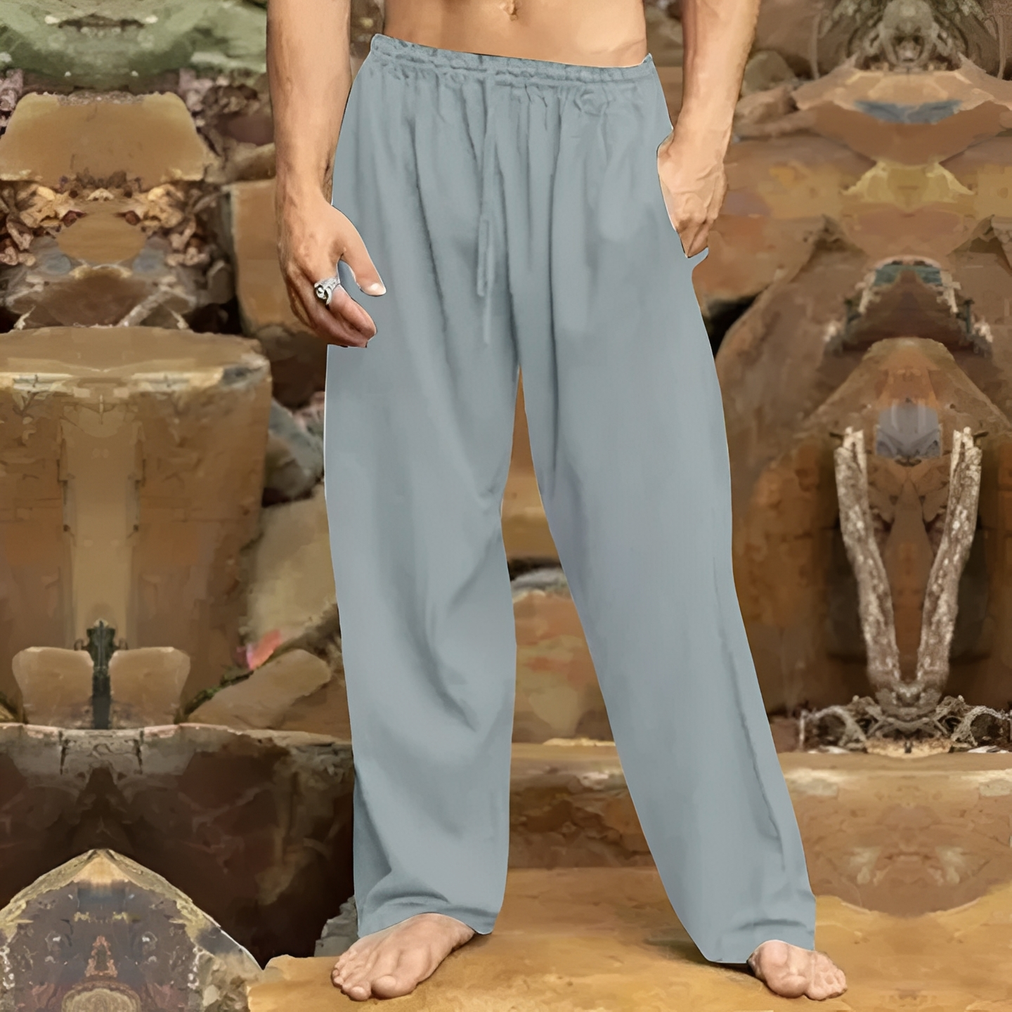 Herrenhose Atmungsaktives Material Bequem