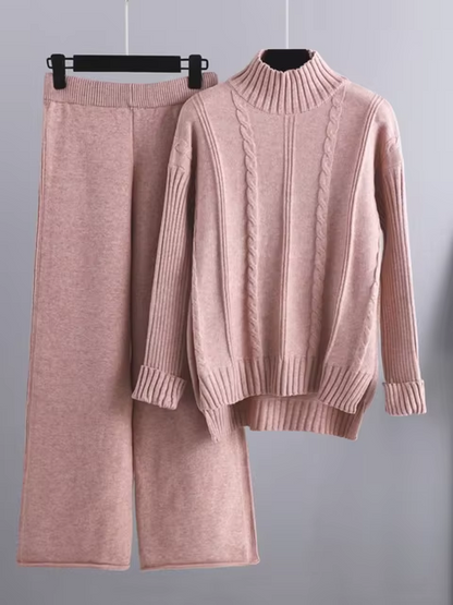 Norvielle Damen Strick-Kleid-Set Trendig