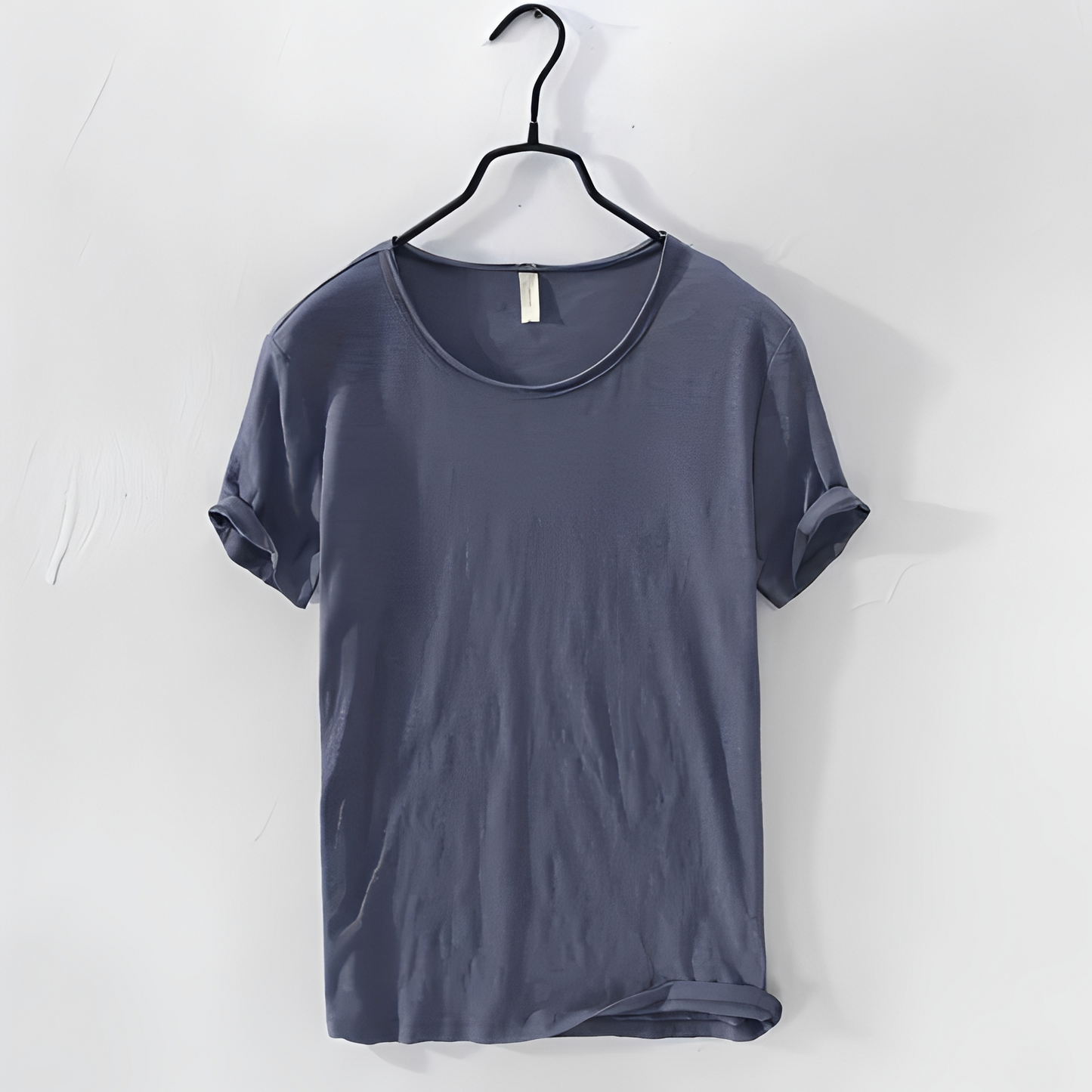 Herren Sommer T-Shirt Klassisch Baumwolle Weiß
