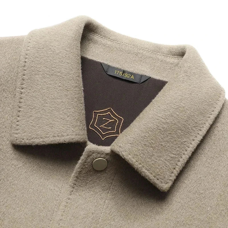 Herren Übergangsjacke Strukturiert Vielseitig Beige