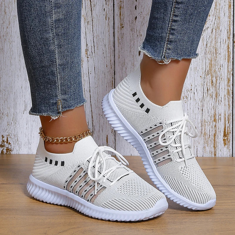 Norvielle Damen Orthopädische Laufschuhe Atmungsaktives Netz
