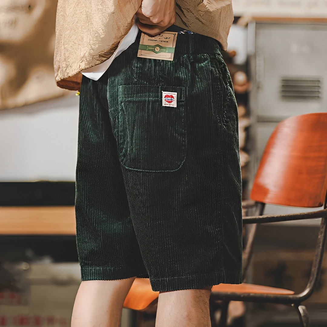 Herren Sommer-Cordhose Kurz