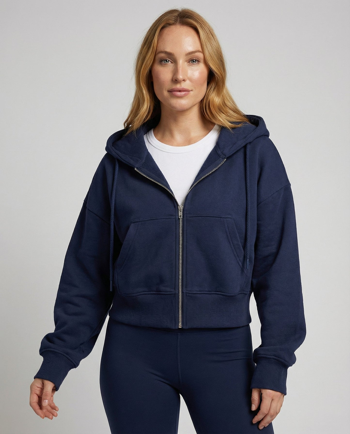 Norvielle Damen Oversize Sweatshirt Mit Reißverschluss - Norvielle