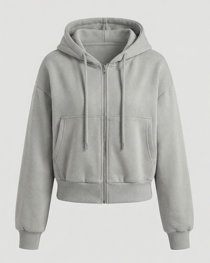 Norvielle Damen Oversize Sweatshirt Mit Reißverschluss