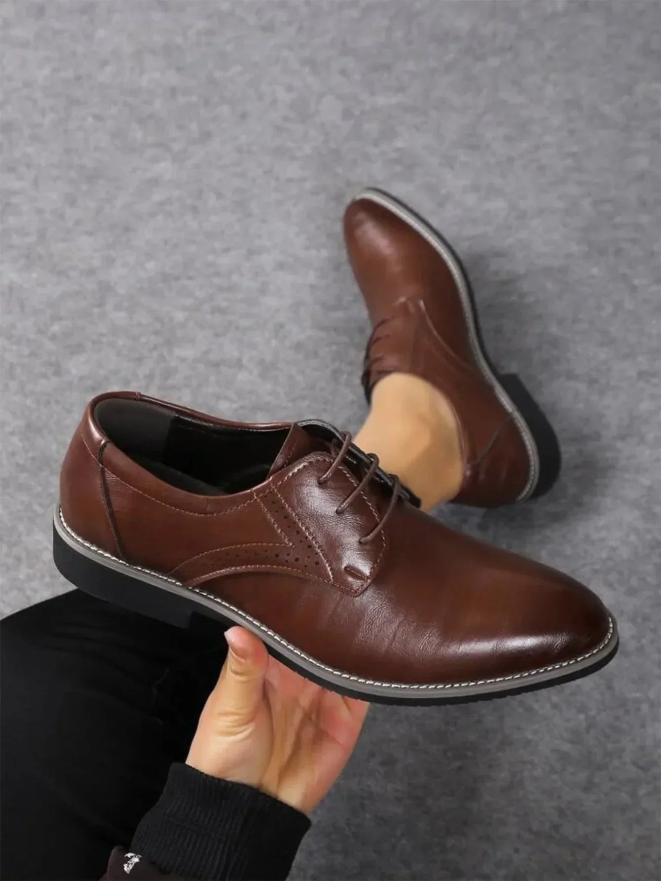 Herren Schnürschuh Business Leder