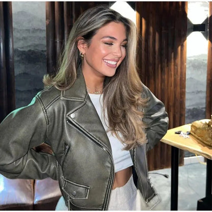 Norvielle Damen Jacke Gürtel