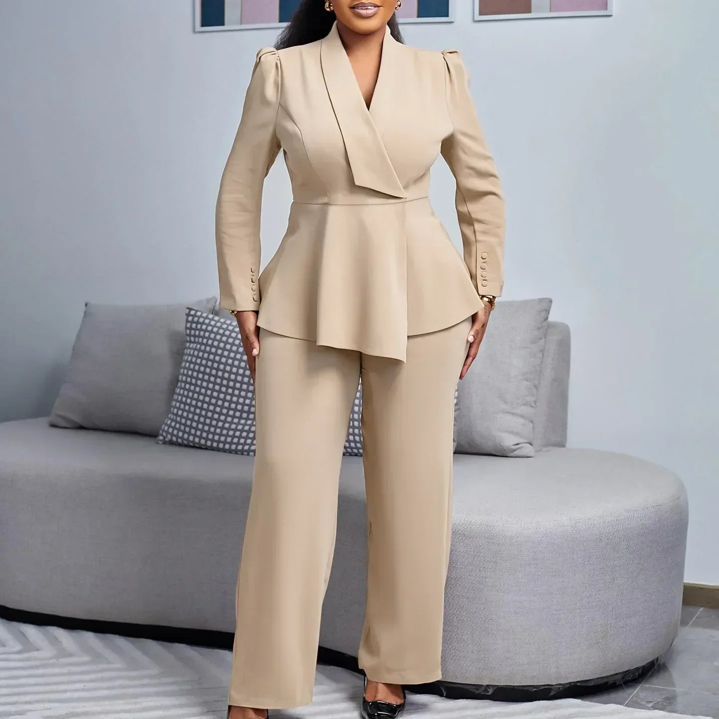 Damen Maßgeschneidertes Blazer- und Hosenoutfit - Norvielle