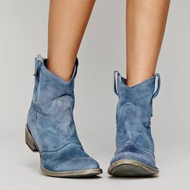 Damen Western Stiefeletten Kurzer Schaft