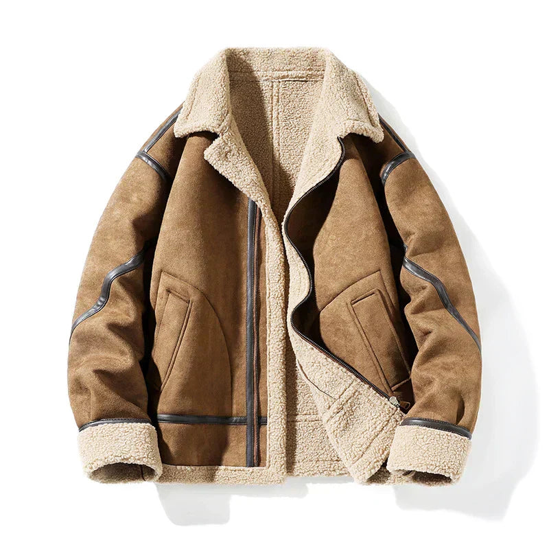 Herren Wildlederjacke Vintage Stil