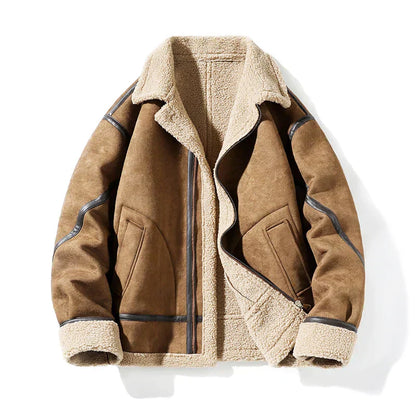 Herren Wildlederjacke Vintage Stil