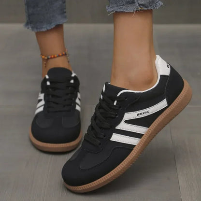 Sneaker Damen Herren Schnürschuhe Gummisohle