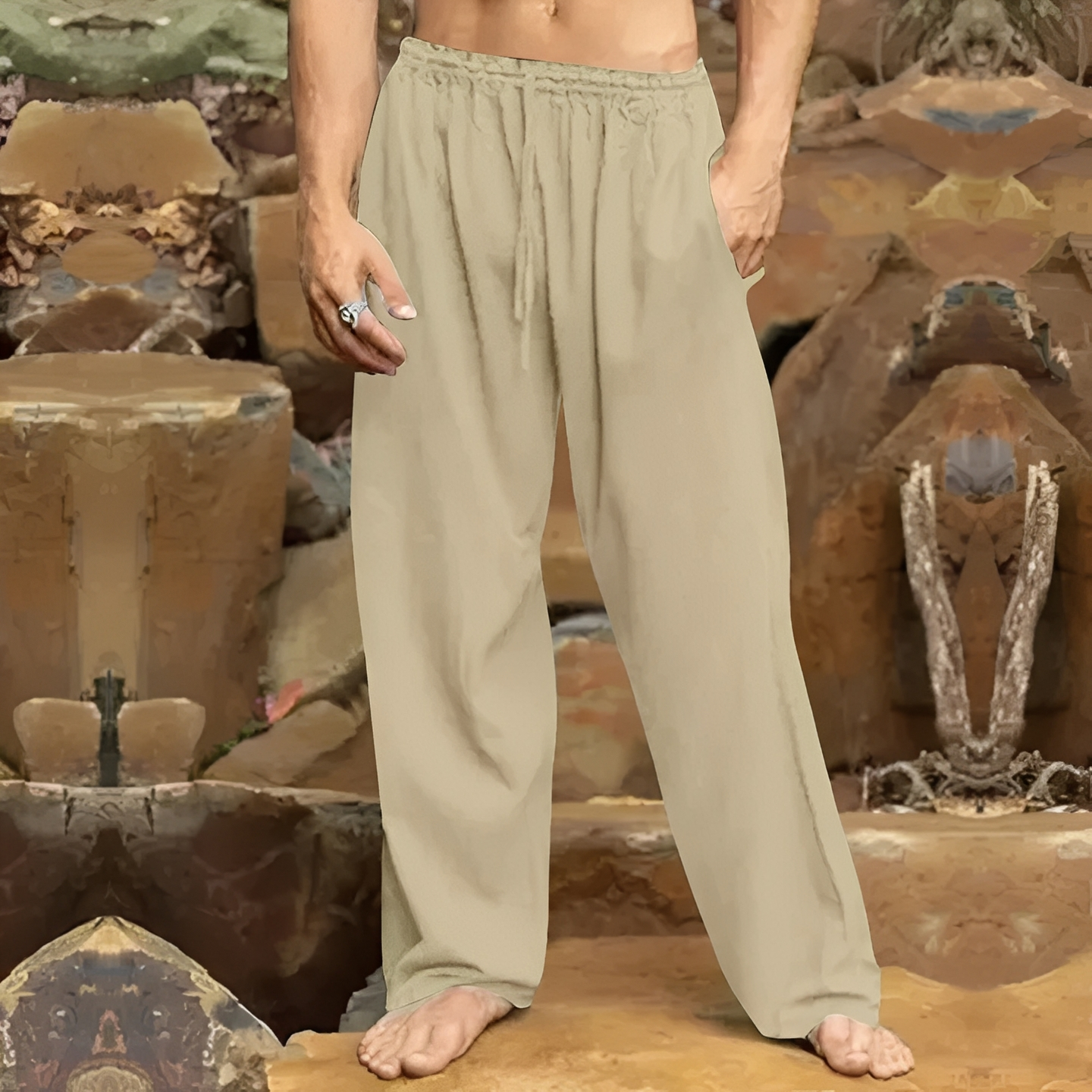 Herrenhose Atmungsaktives Material Bequem