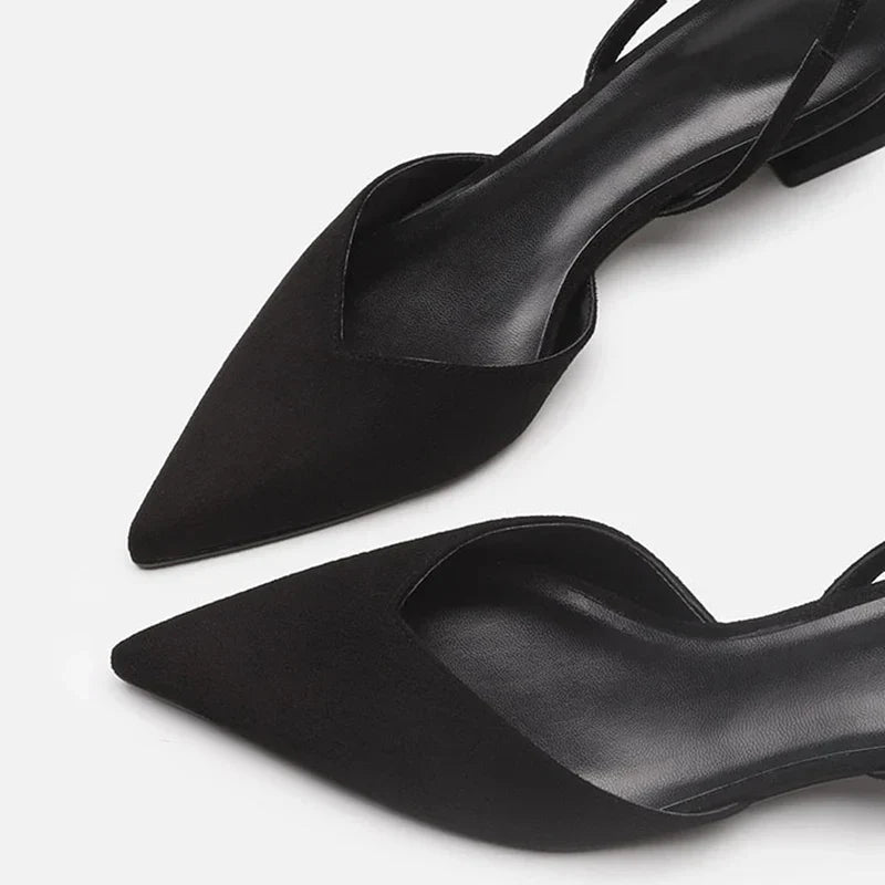 Izara Damen Slingback Schuhe Spitz Absatz