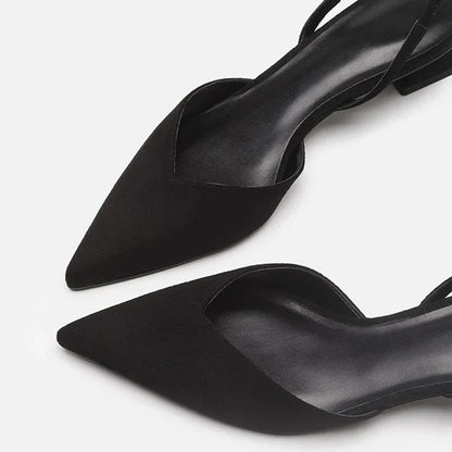 Izara Damen Slingback Schuhe Spitz Absatz