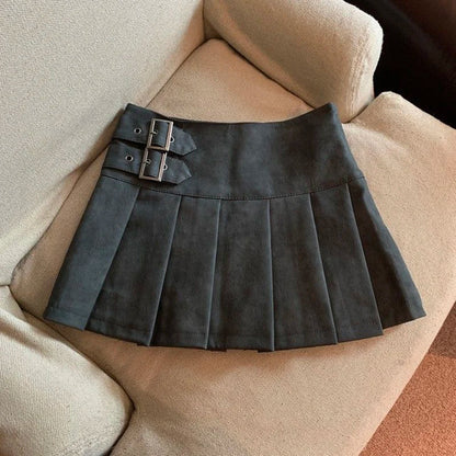 Norvielle Damen Mini Faltenrock