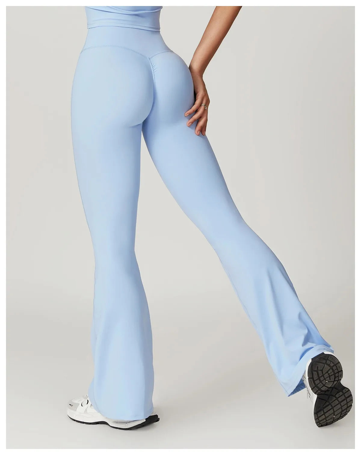 Damen Yoga Hose Hohe Taille Mit Seitlichem Bundabschluss