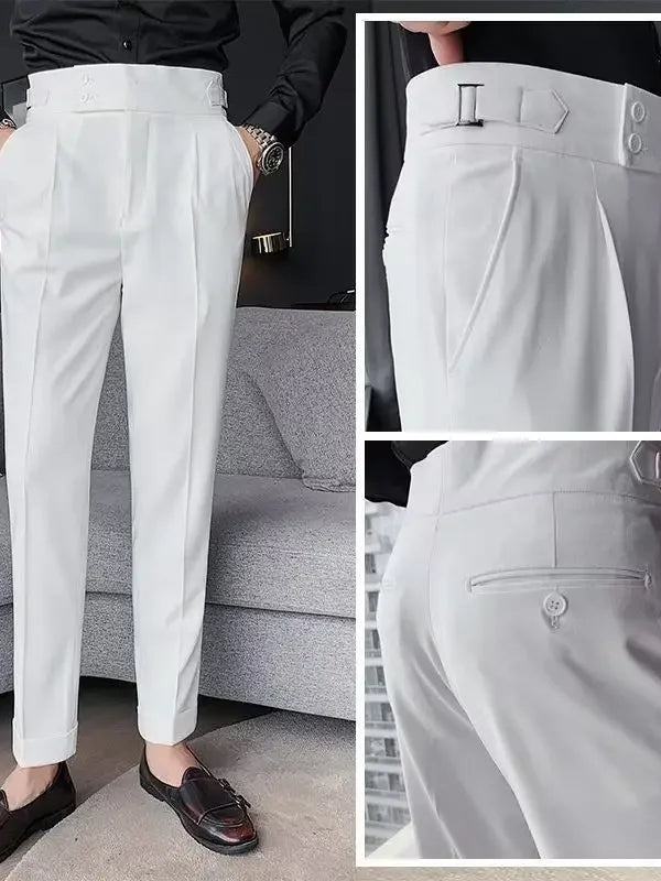 Norvielle Damen Chinohose Hochtailliert - Norvielle
