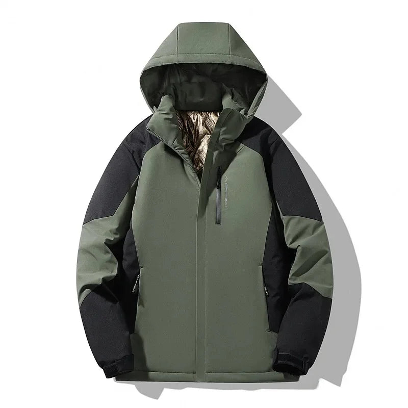 Damen Colorblock Skijacke Winterjacke