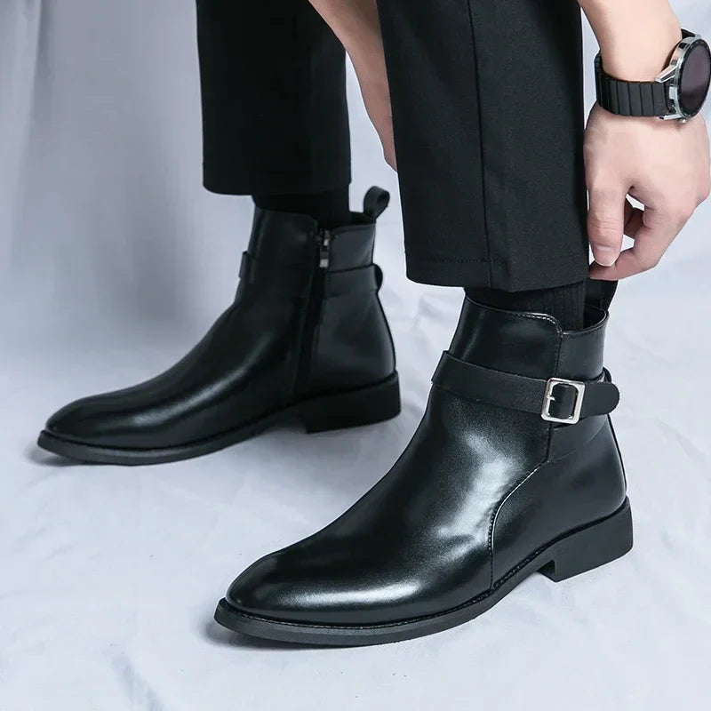 Herren Chelsea Stiefel Klassisches Ankle Design