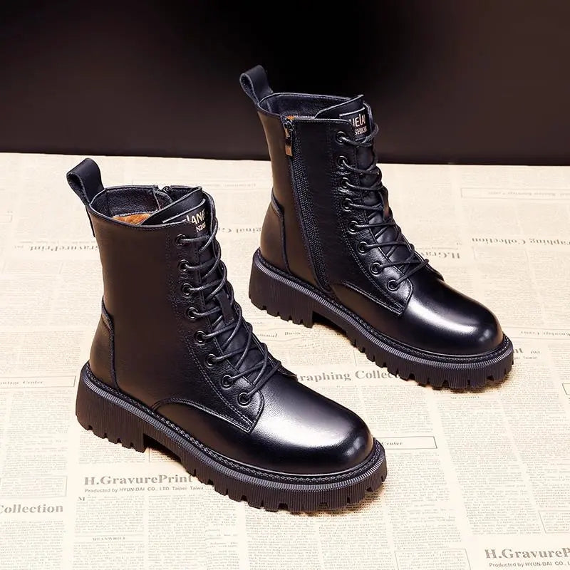 Damen Winterstiefel Geschlossene Form Laufsohle