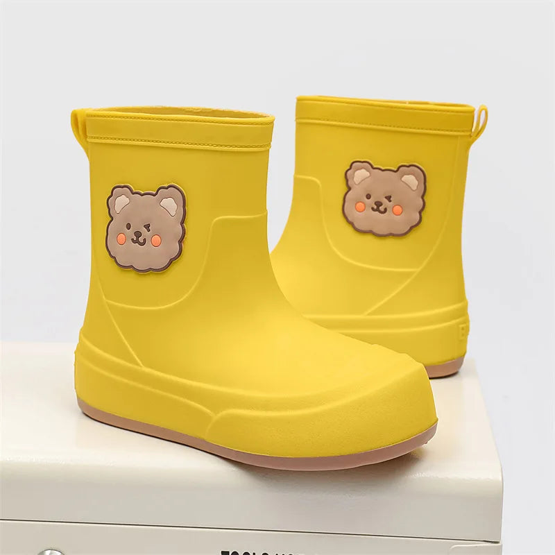 Gummiregenstiefel Wasserdicht Knöchellang Bärenmotiv