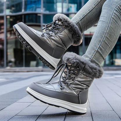 Damen Winterstiefel Isoliert Wärme Rutschfeste Sohle