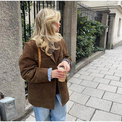 Elegante e Wildlederjacke