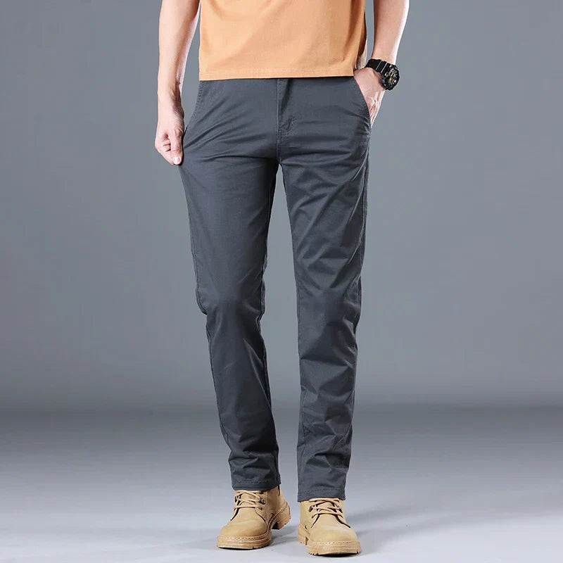Herren Baumwollhose Slim Fit Gerades Bein