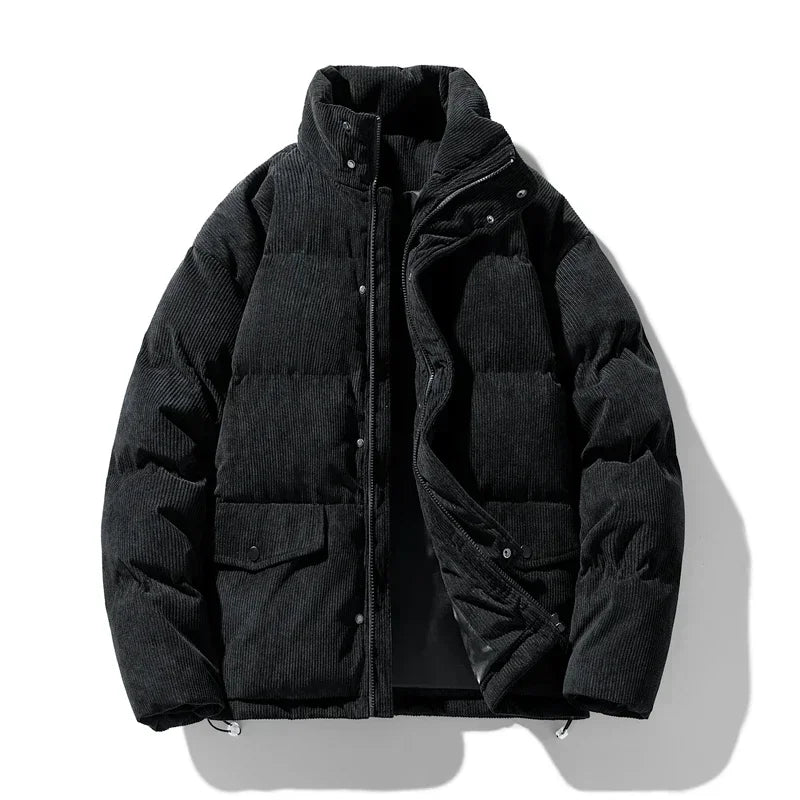Norvielle Herren Winter-Cord-Steppjacke