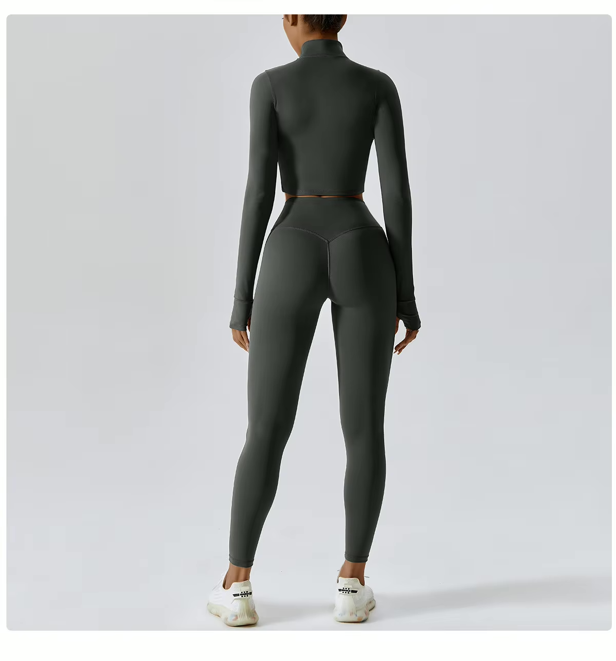 Damen Sportset 3-teilig Weste Oberteil Hose