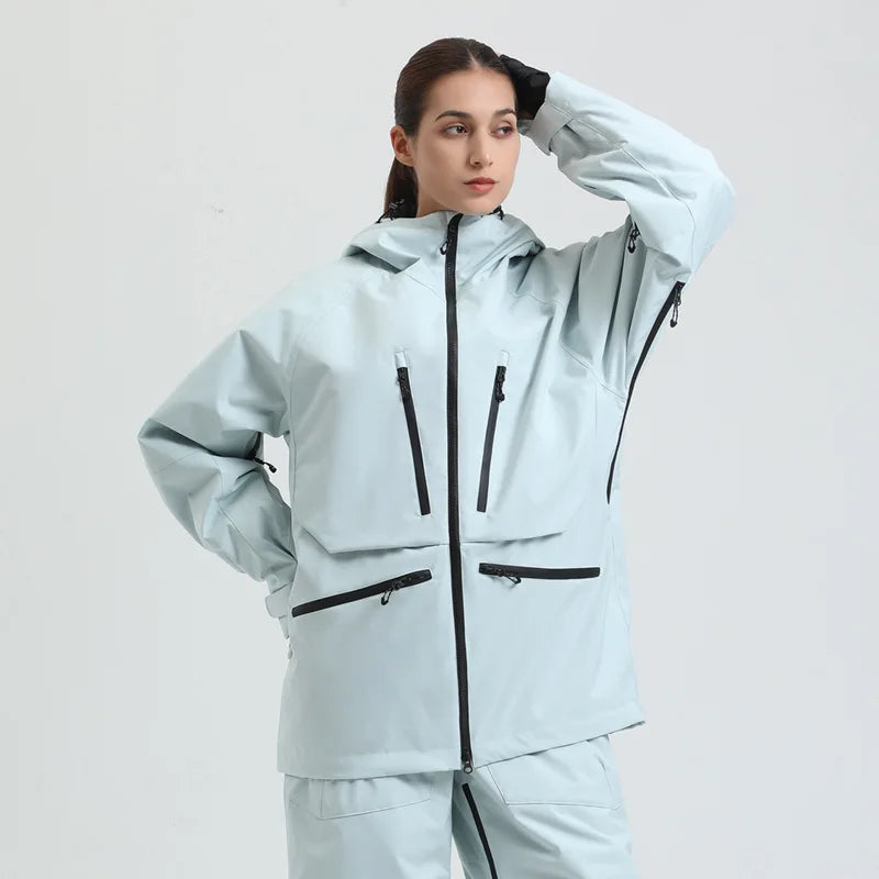 Unisex Skijacke Wintersport Funktionales Nylon