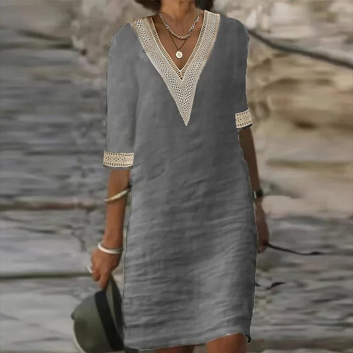 Norvielle Damen Sommerkleid Elegant - Norvielle